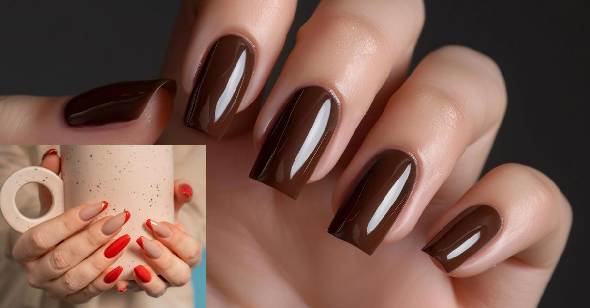 brown nails color