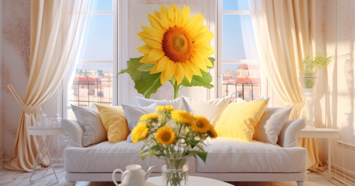 mirocromi pillows sunflower